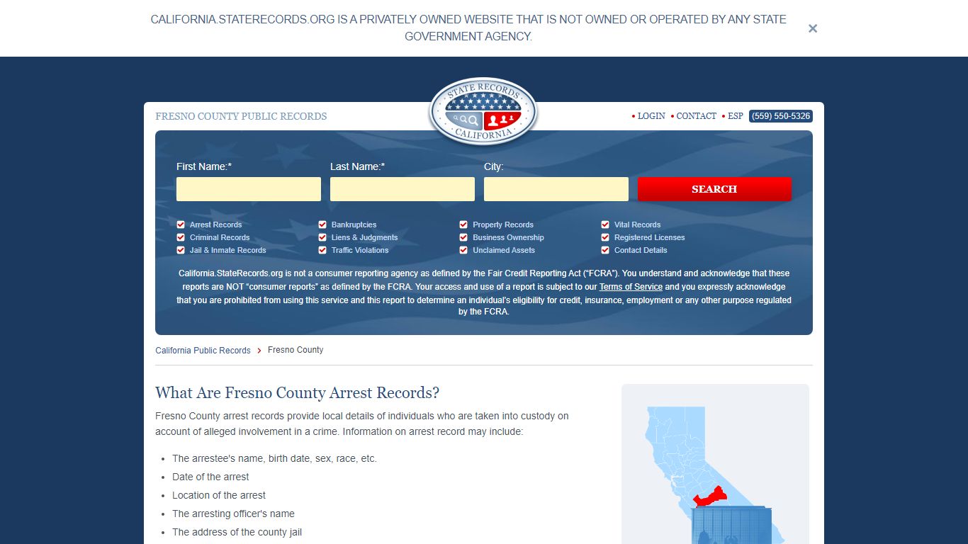 Fresno County Arrest, Court, and Public Records | StateRecords.org